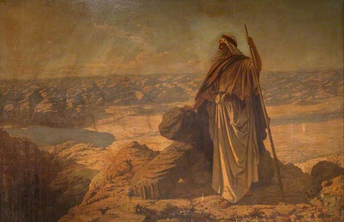 Moses on Mount Nebo, by Robert Hawke Dowling (1827–1886).