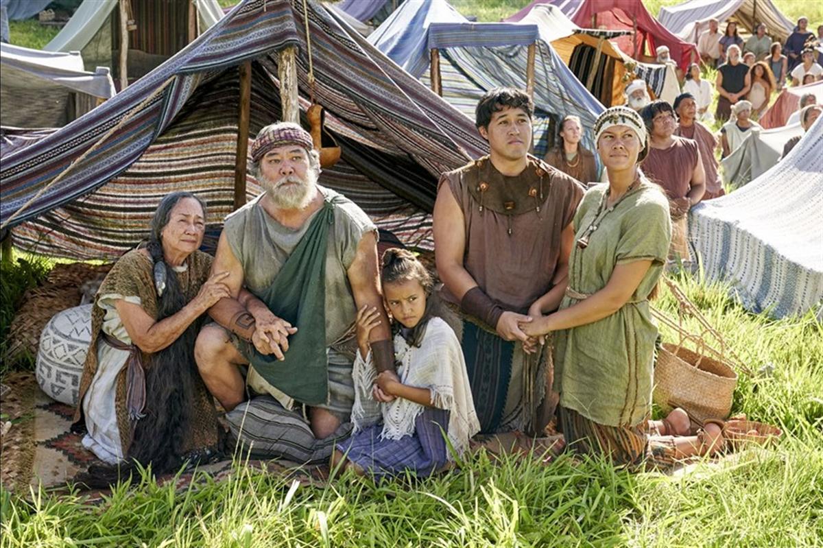 Nephites Gather in Tents to Listen to King Benjamin. Image via churchofjesuschrist.org.