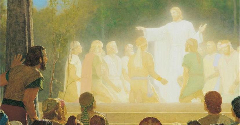 The Light of His Countenance Did Shine upon Them, by Gary L. Kapp. Image via churchofjesuschrist.org.