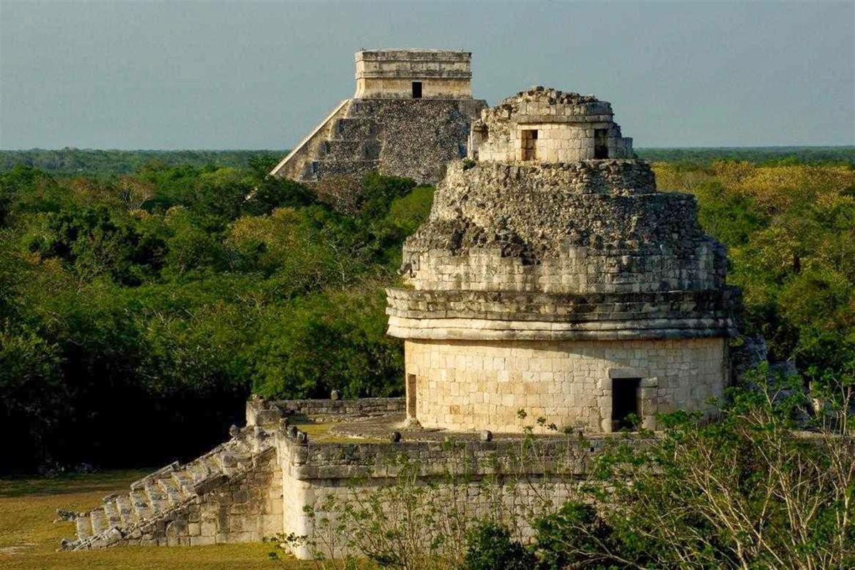 Slits in this watchtower at Chichen Itza were likely used by the ancient Maya to keep track of the seasons. Image via nbcnews.com.