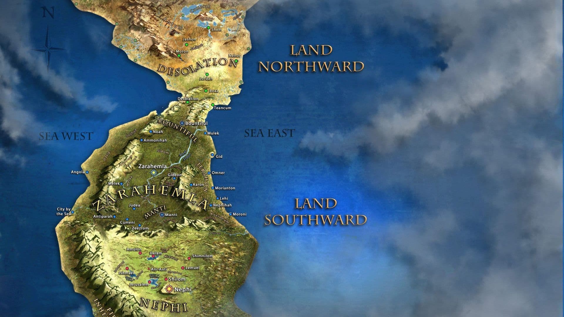 An internally consistent geographic map model of Book of Mormon lands.