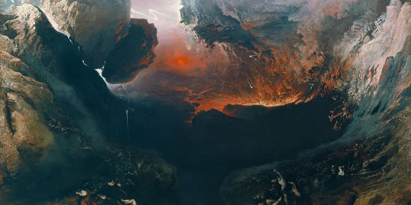 The End of the World. Image by John Martin.