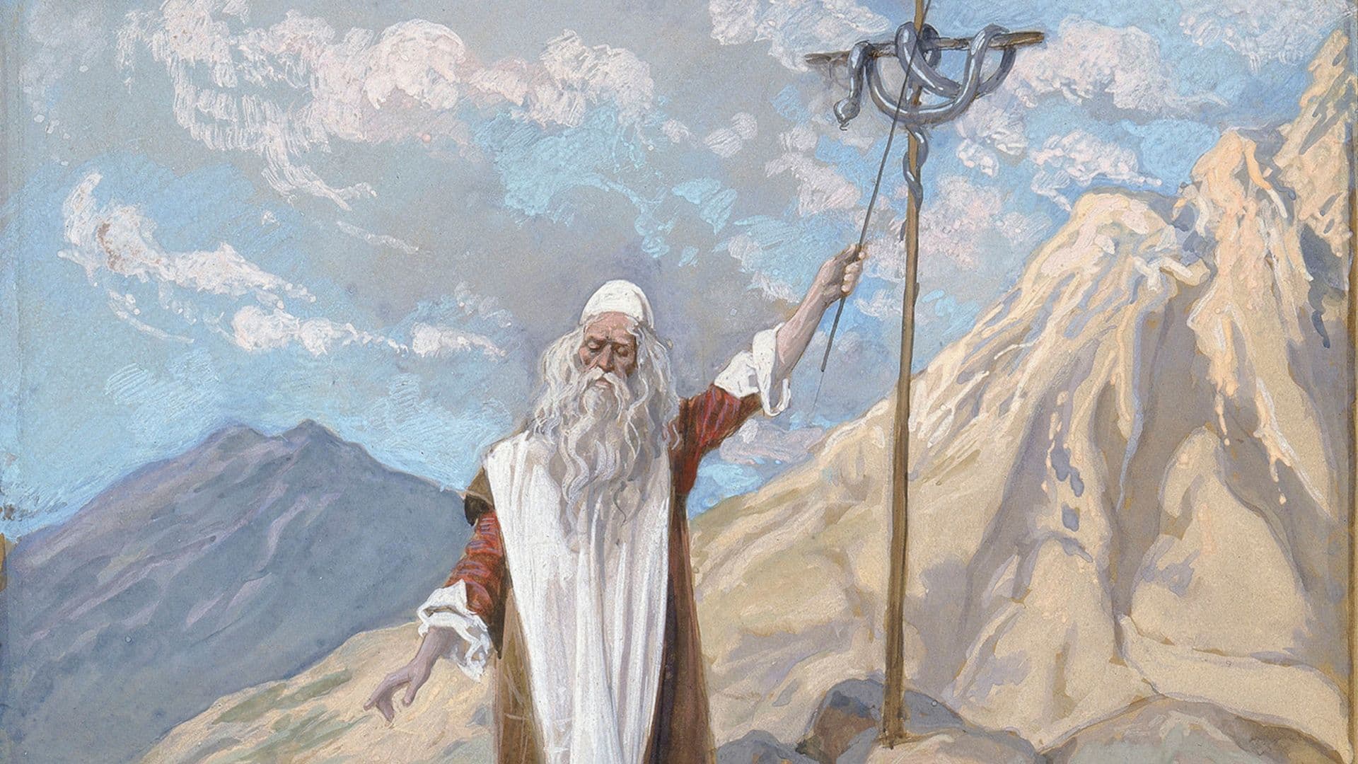 Detail of The Bronze Serpent by James Tissot