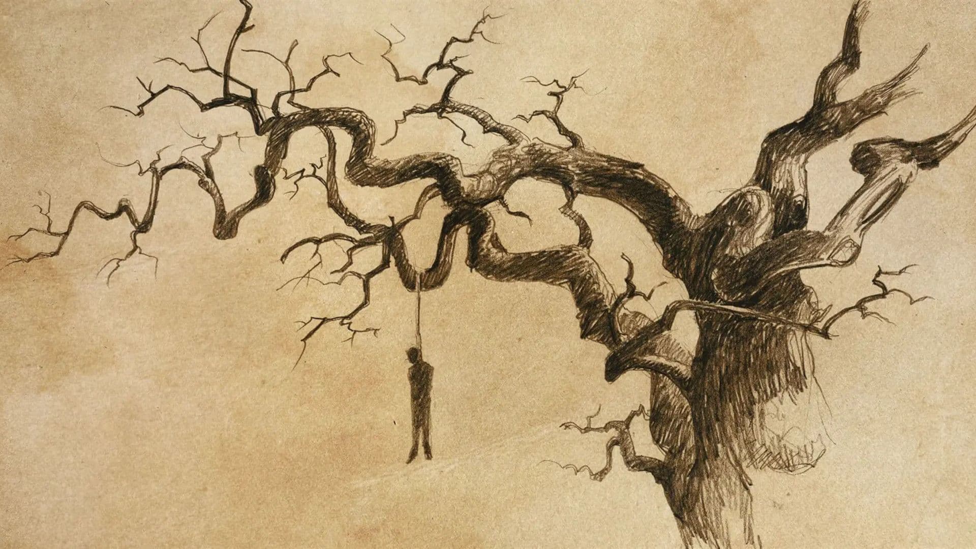 Zemnarihah Hanged Upon a Tree (Zemnarihah colgado de un árbol) por James H. Fullmer