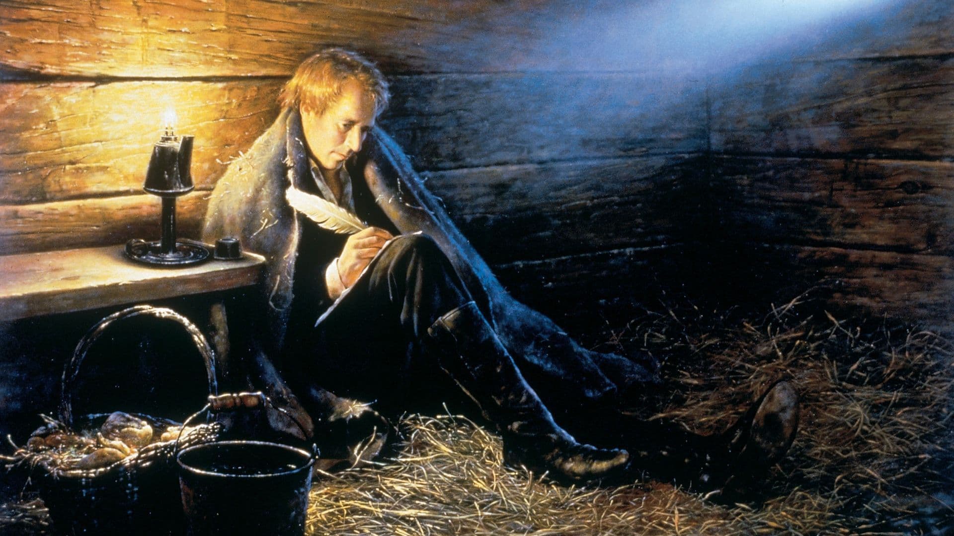 Joseph Smith Jr. writes a letter in Liberty Jail in this painting by Greg K. Olsen. Image courtesy The Church of Jesus Christ of Latter-day Saints.