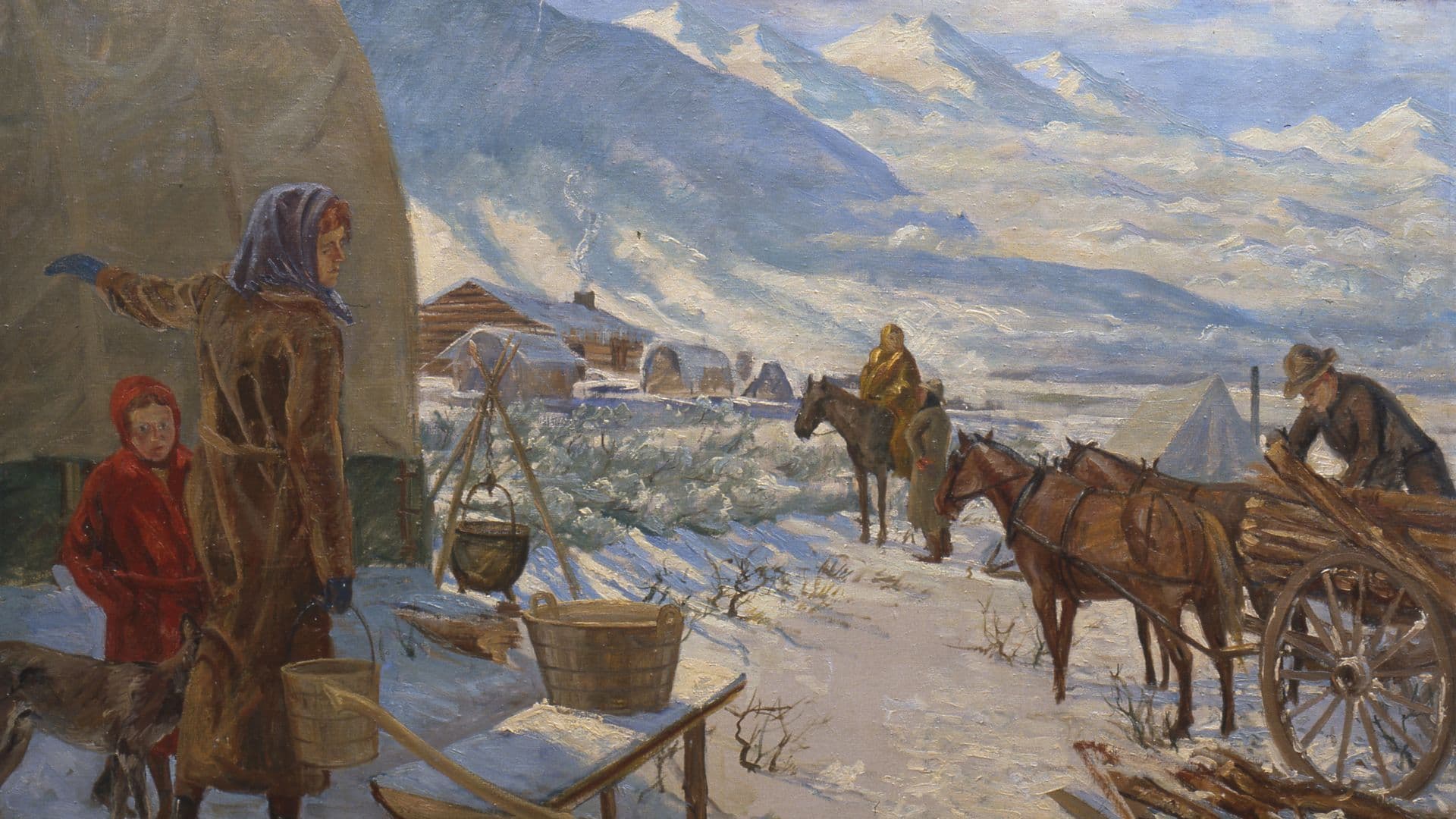 “First Winter in the Valley” by Jonathan Leo Fairbanks. Image courtesy The Church of Jesus Christ of Latter-day Saints.