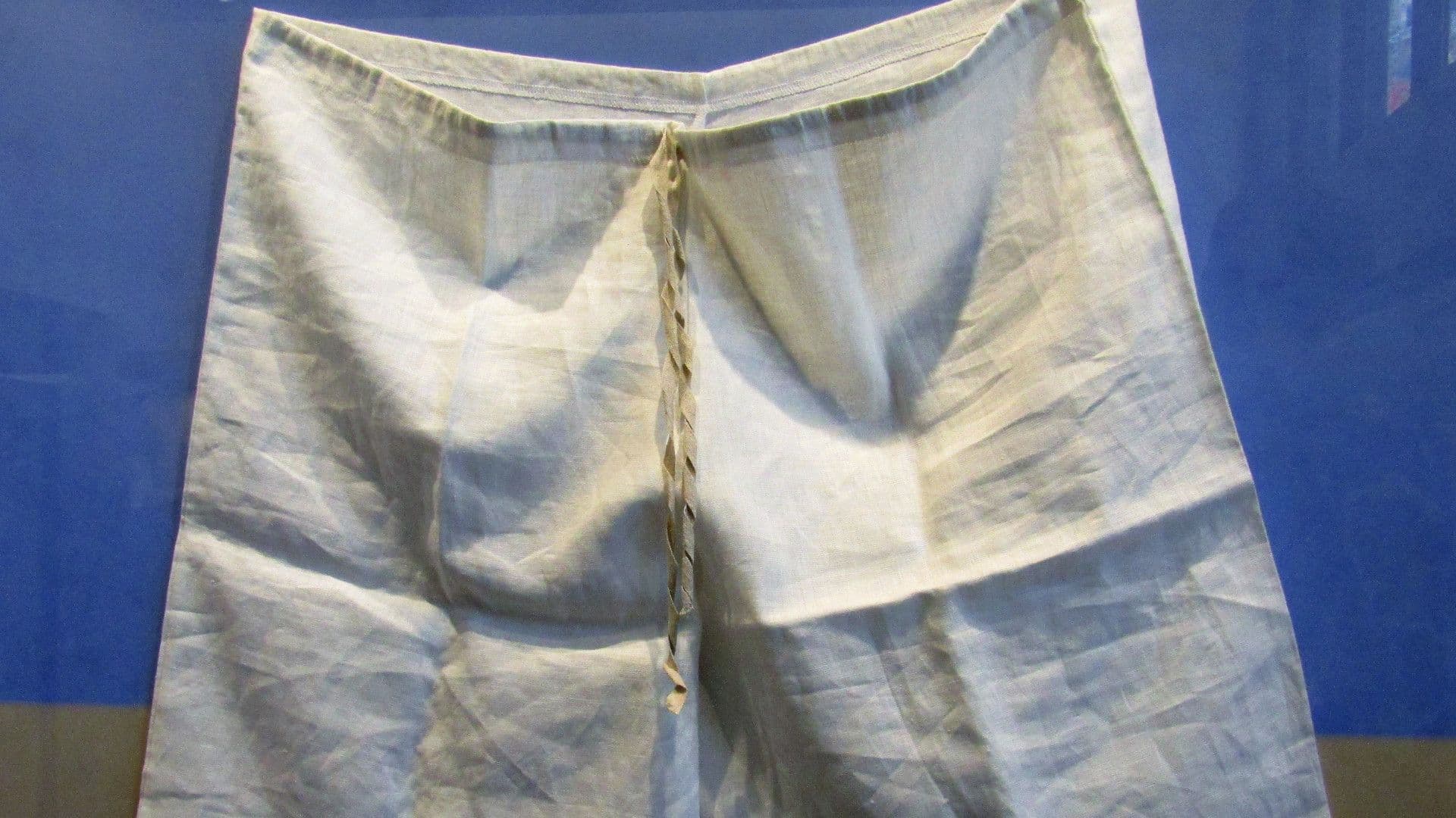 Image of priestly undergarments for the Tabernacle replica at BYU, courtesy of Wikipedia.