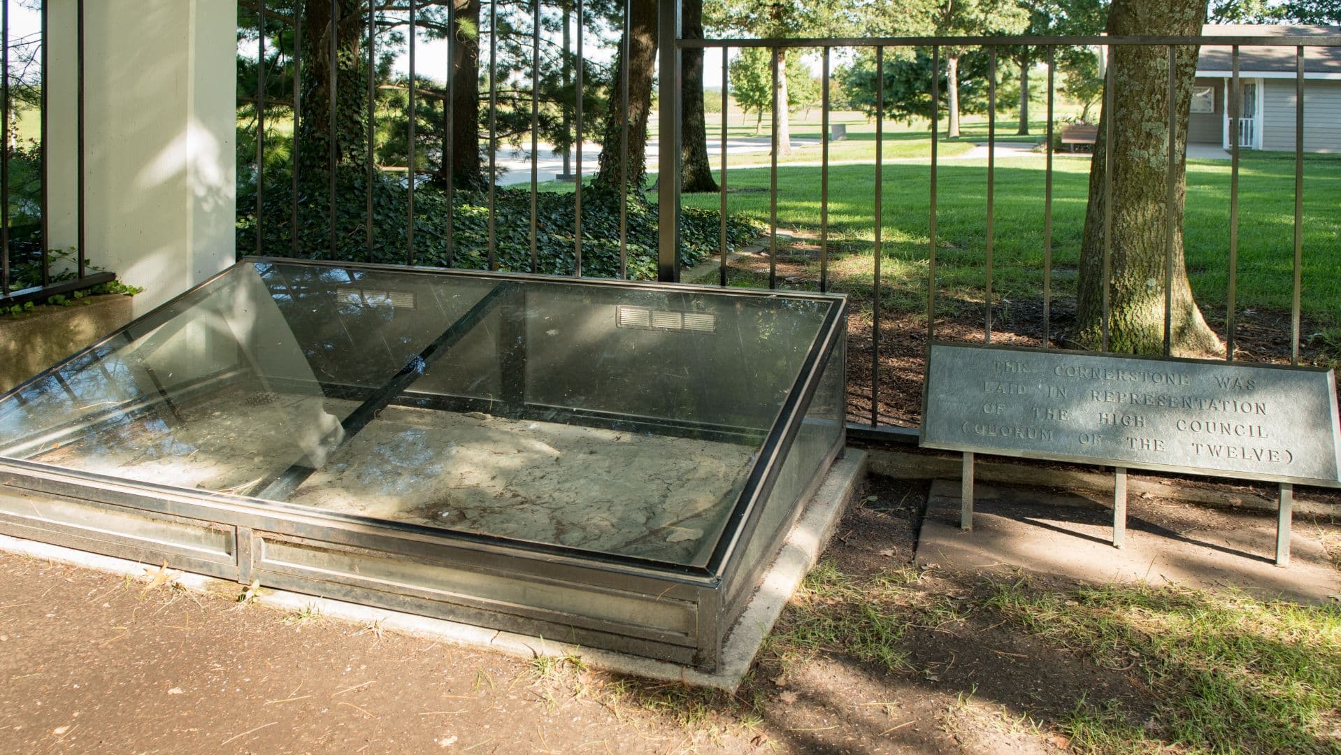 One of the cornerstones laid for the temple in Far West, Missouri. Image courtesy of The Church of Jesus Christ of Latter-day Saints.